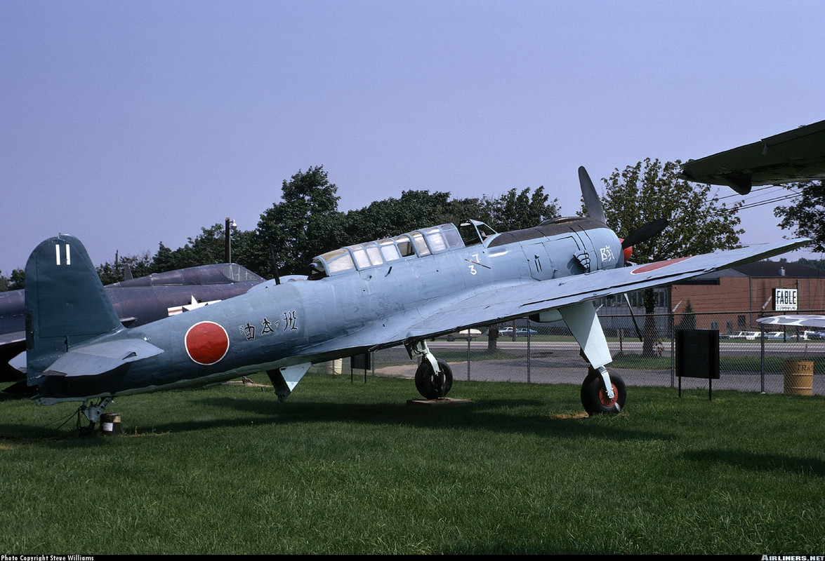 Nakajima B6N2 Tenzan con número de Serie 5350 conservado en el National Air and Space Museum en Washington D.C.