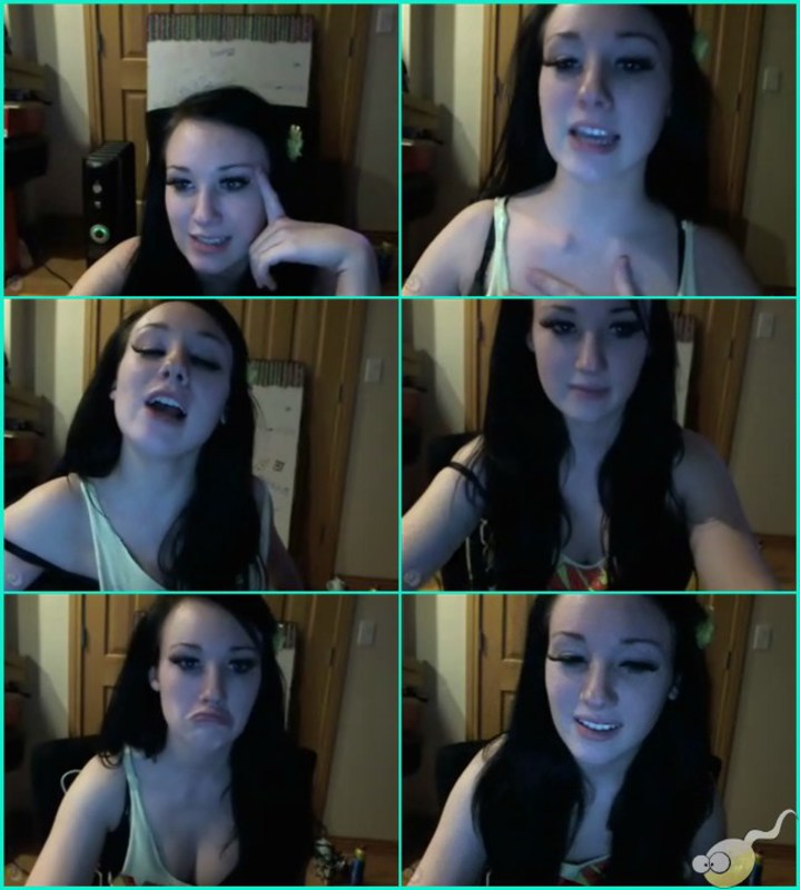 Camgirl webcam session