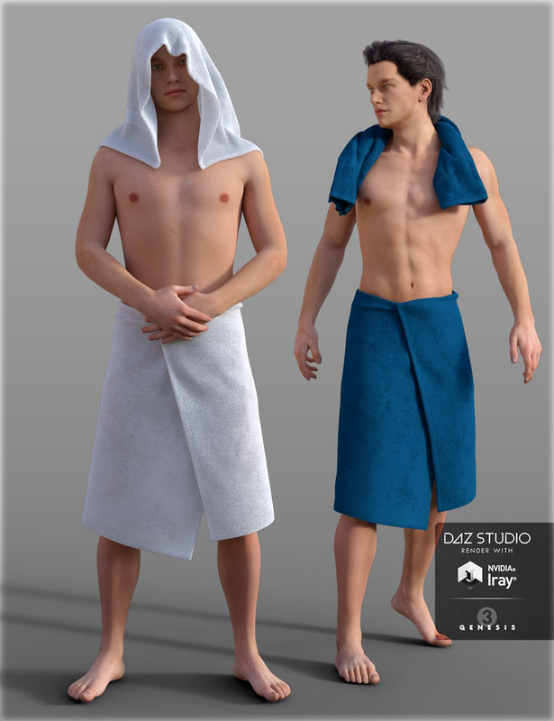 00 main hc shower towel set for genesis 3 males
