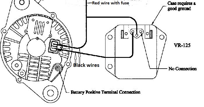 alternator wiring diagram external regulator