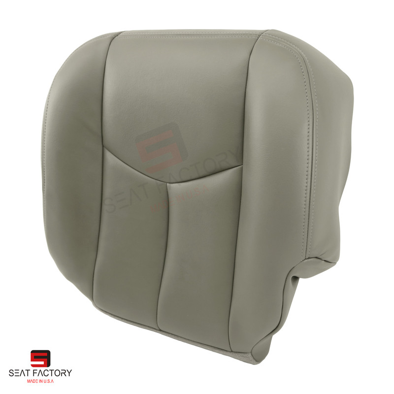 2003 2004 Chevy Tahoe-Suburban Driver Bottom Synthetic Leather Seat Cover Gray | eBay Seat Covers For A 2004 Chevy Suburban