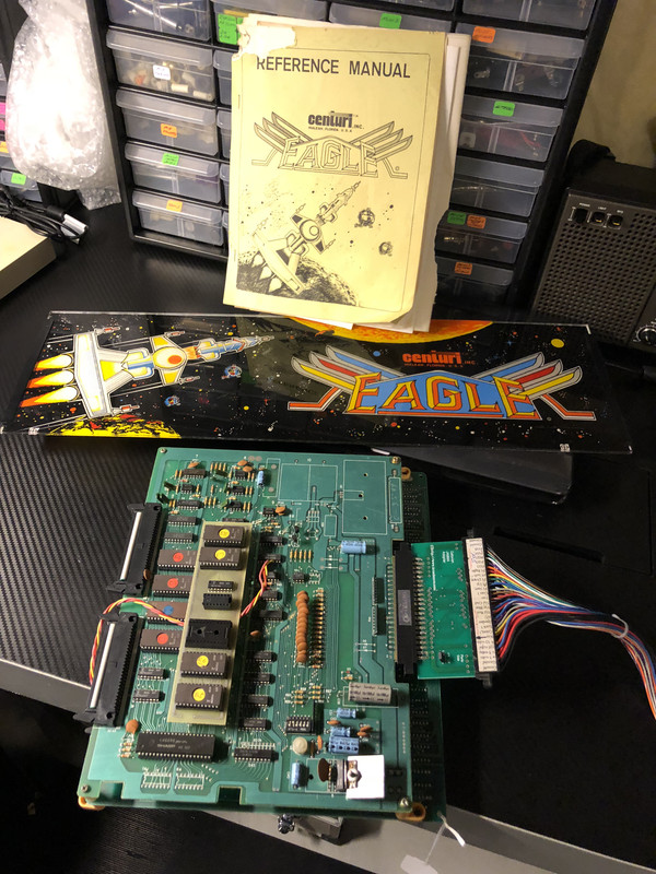 SOLD - PARTS - Centuri Eagle pcb, manual, and marquee
