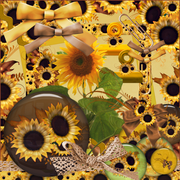 Sunflower Scrapbook Kit