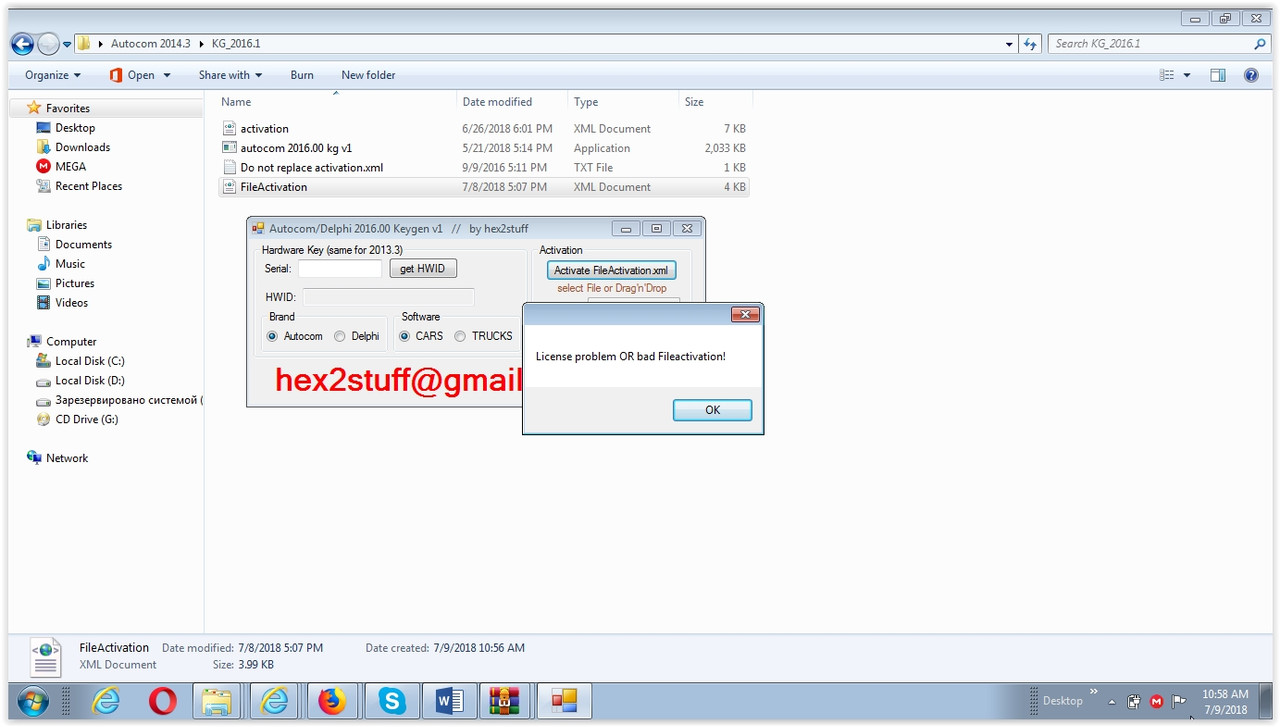 keygen activation autocom release 2012.3