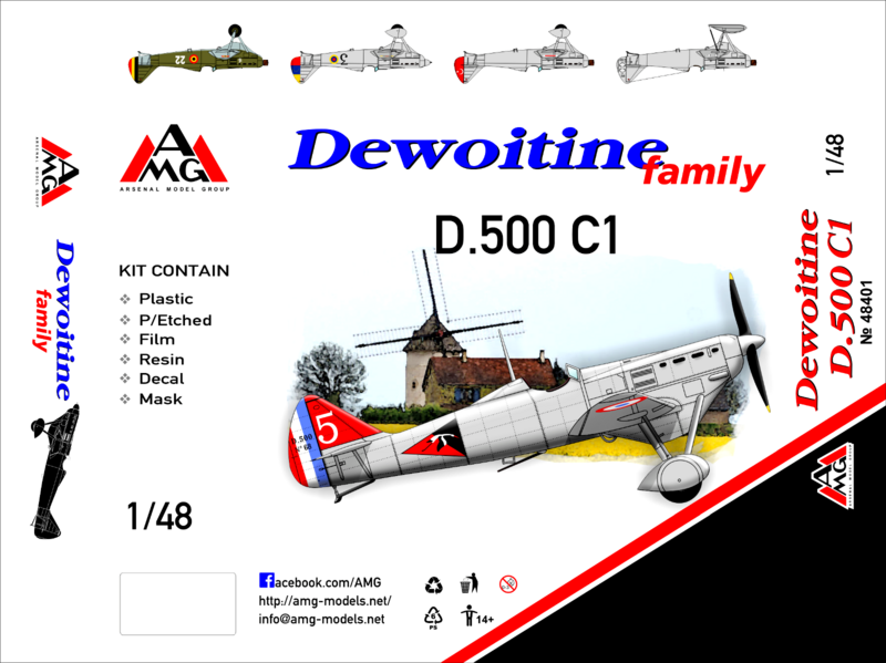 AMG 48405 Dewoitine D.510 C1 Plastic model kit 1/48 