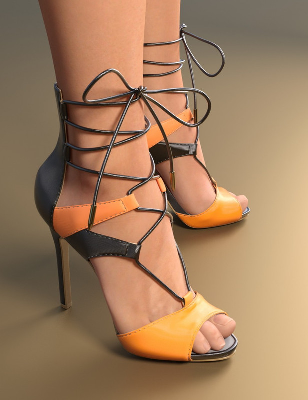24 lace up heels for genesis 3 females daz3d