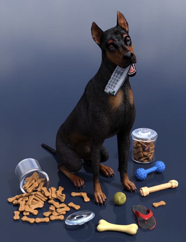 Chew Time Props for Daz Dog(s) 8