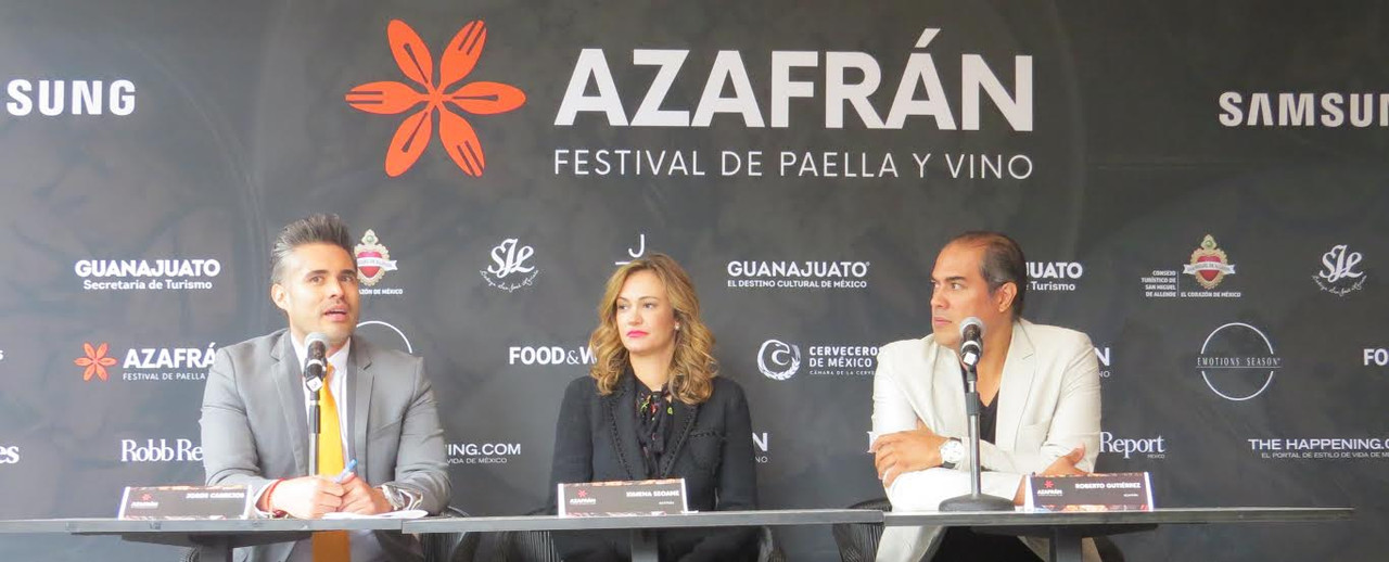 Presentan en la CDMX la 2ª edición de “Azafrán,  Festival de Paella y Vino”