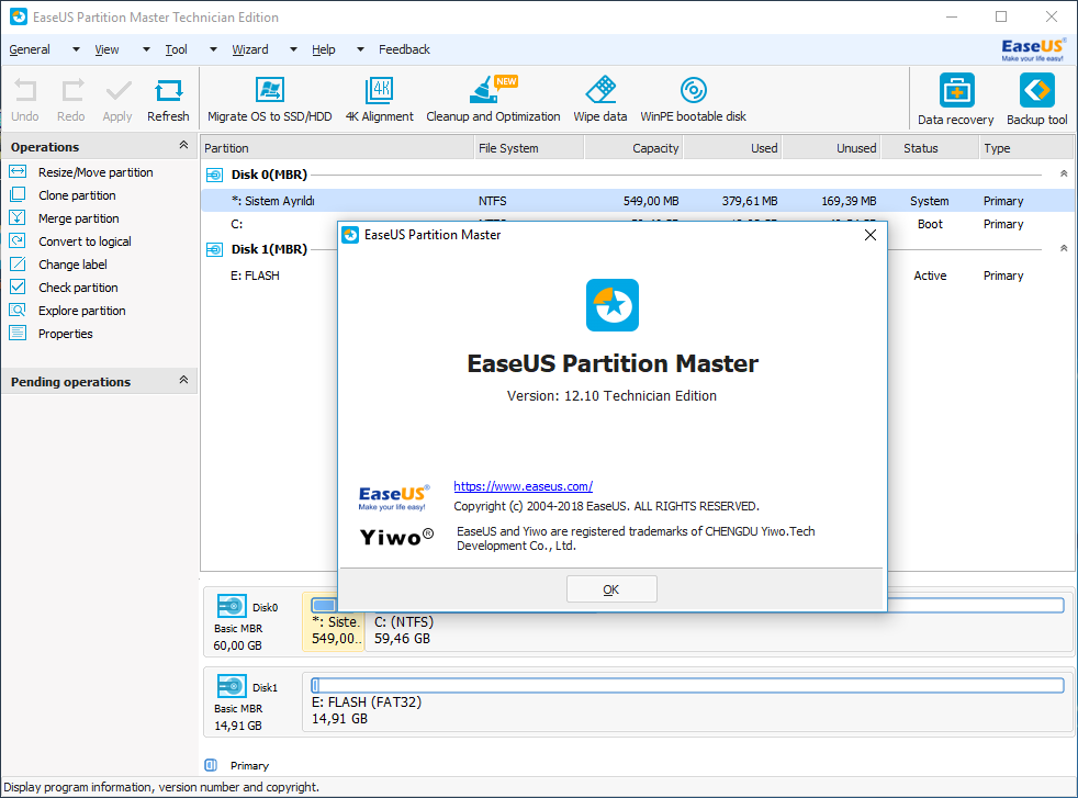 easeus partition master professional edition 11.5