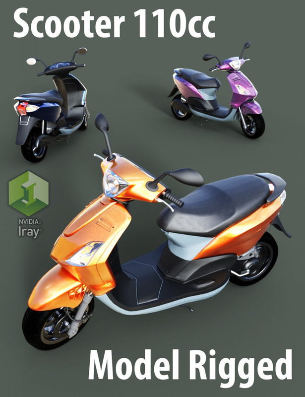 00 main scooter 110cc daz3d