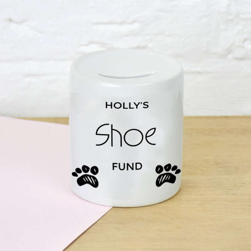 Download Personalised Any Name Shoe Fund Funny Money Box Printed Gift Savings | eBay