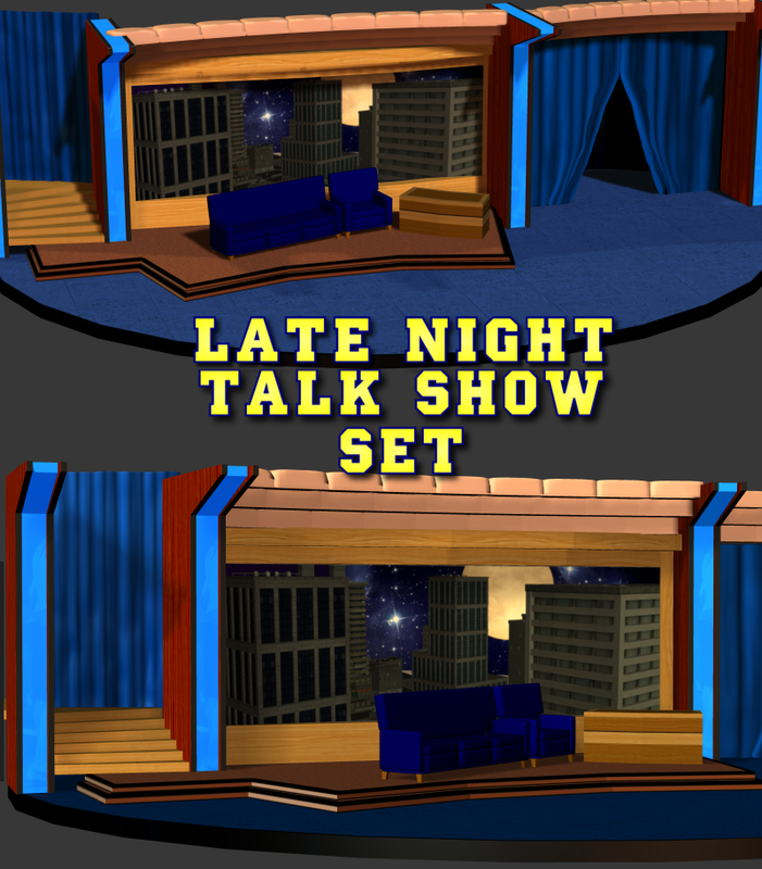 Late Night Talk Show Set