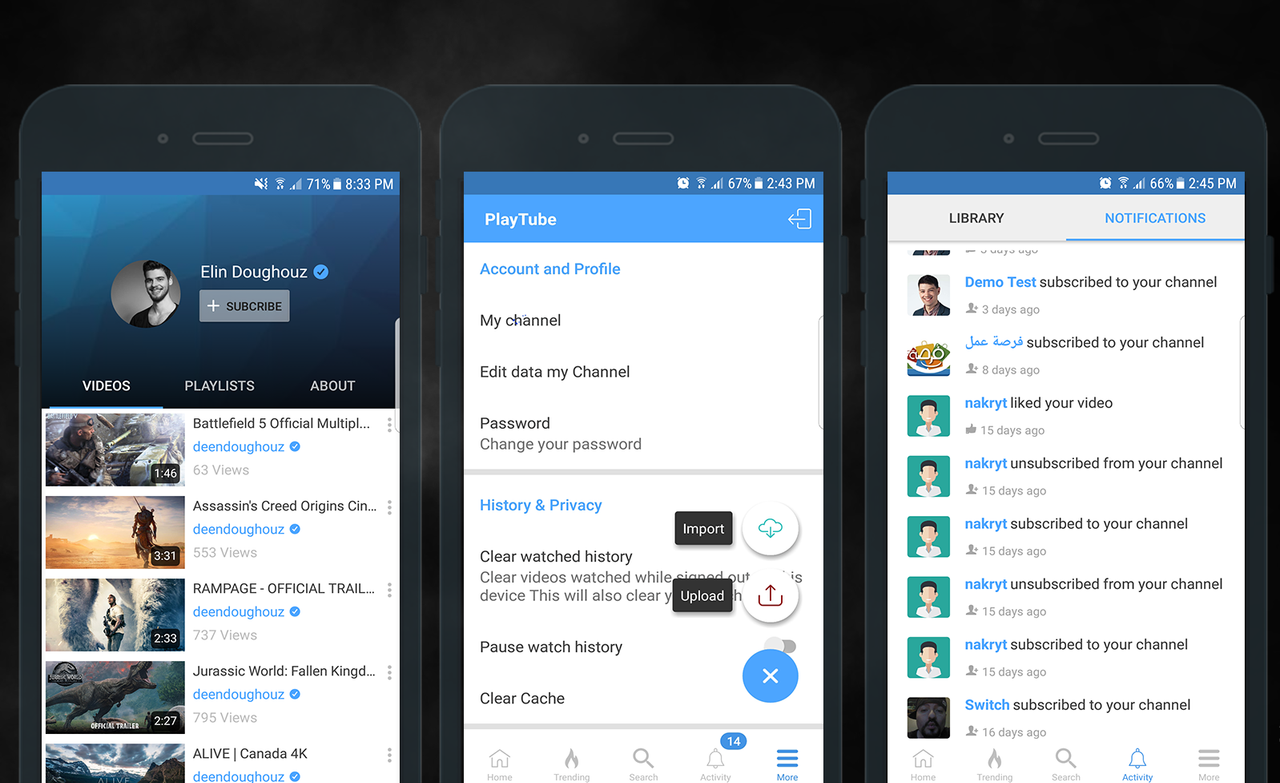 Playtube Sharing Video Script Mobile Android Native Application By Doughouzlight Playtube Sharing Video Script Mobile Android Native Application By Doughouzlight