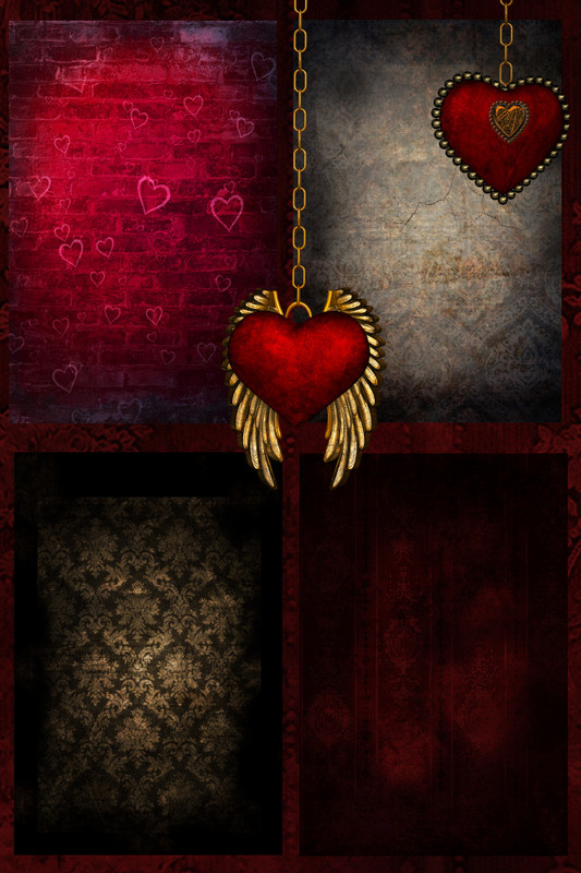 Steampunk Love Background Graphics