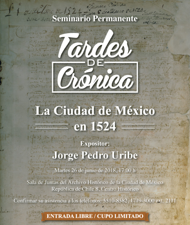 En el Archivo Histórico de la CDMX indagarán la conformación social e histórica de la capital en 1524