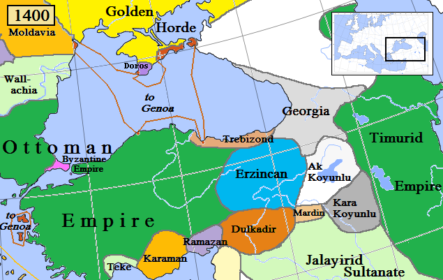 1400 yılında Trabzon İmparatorluğu
