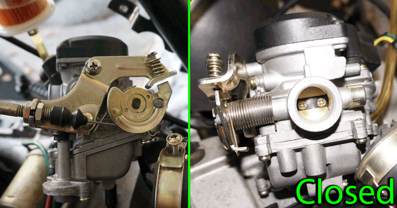 Carburetor throttle opening more than half way does nothing