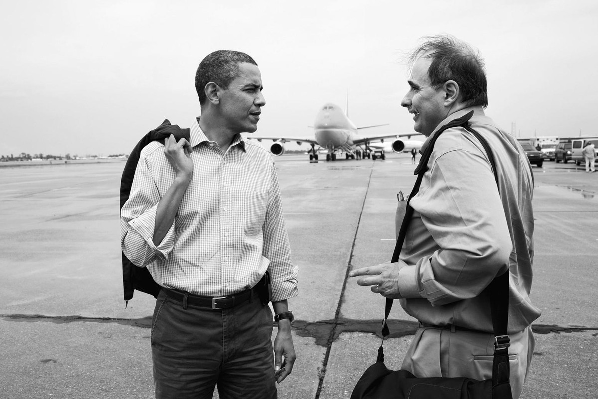 David Axelrod with Barack Obama
