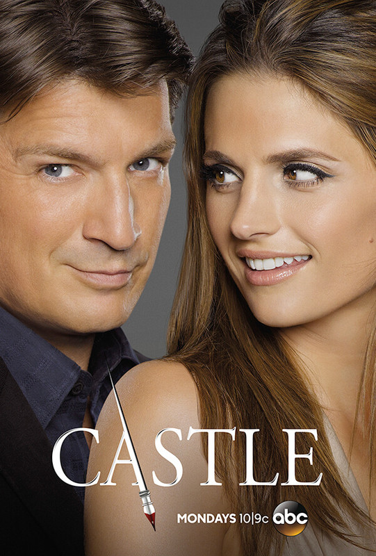 Castle season 8 poster - Nathan Fillion & Stana Katic