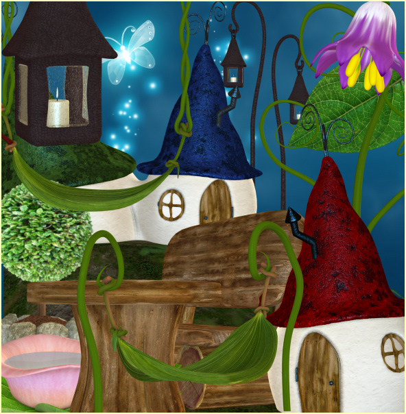 Fairy Mushroom House Tubes 2