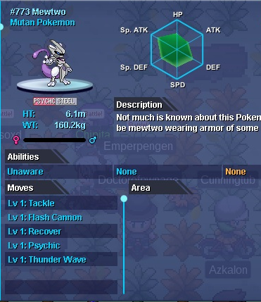 Pokemon 6150 Shiny Mewtwo Armor Pokedex: Evolution, Moves, Location, Stats