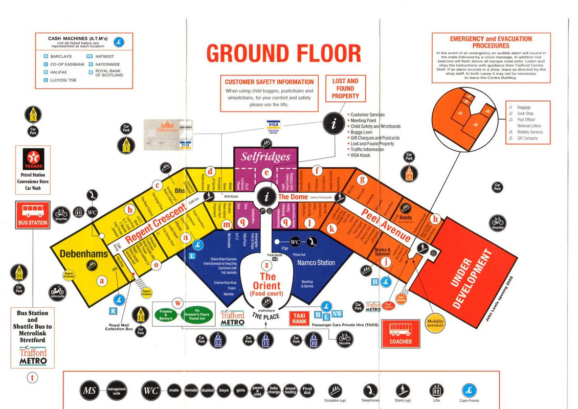 Trafford Centre Floor Layout - My Bios