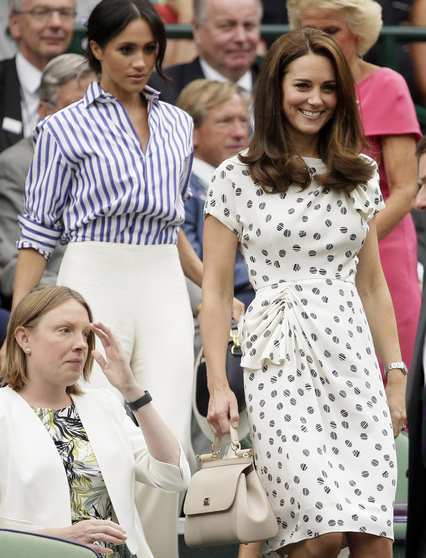 Double Duchessess! Kate Middleton and Meghan Markle at Wimbledon ...