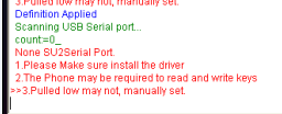 none su2serial port problem