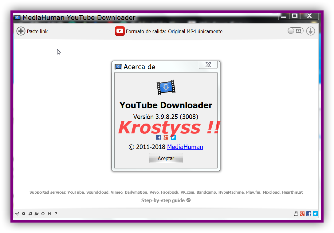 mediahuman youtube downloader window
